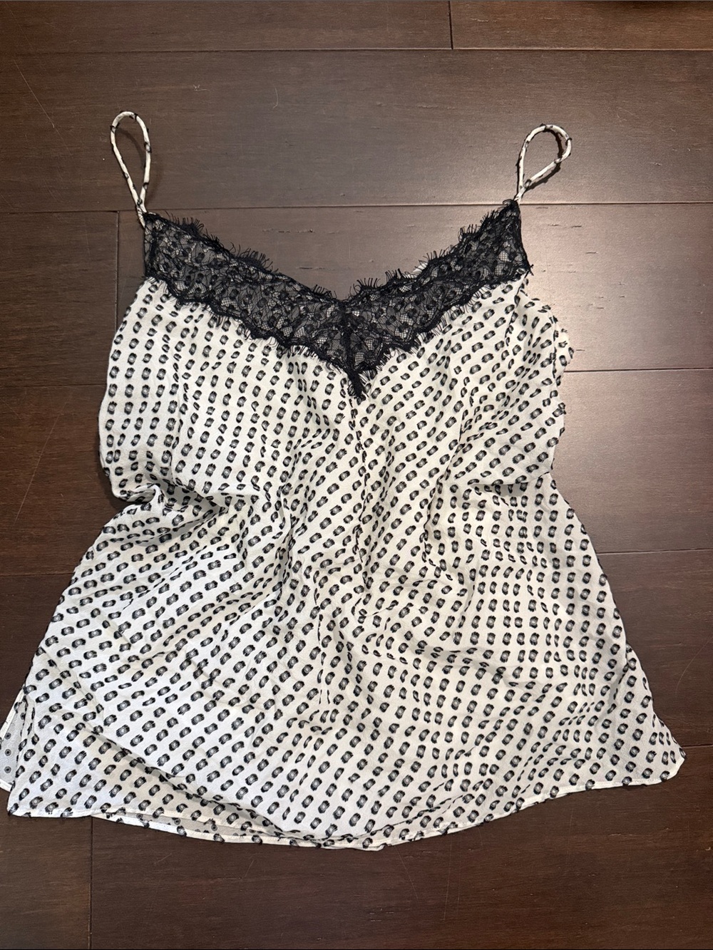 Massimo Dutti White and Black Polka Dot Blouse